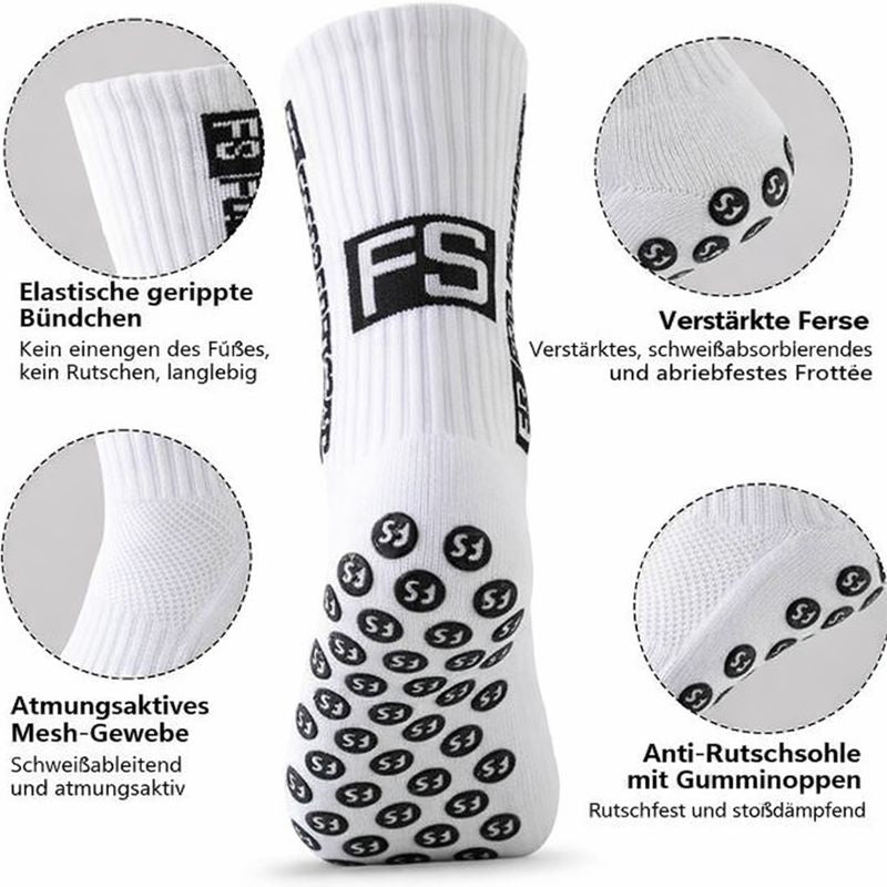 Grip-Fußballsocken mit Anti-Rutsch-Technologie